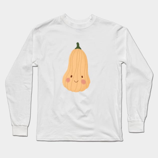 Happy Pumpkin Long Sleeve T-Shirt by Gush Art Studio 1